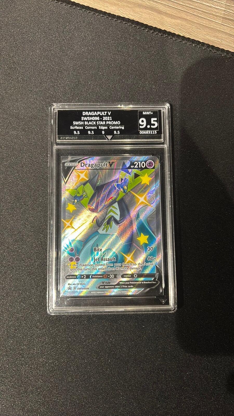 CGC 9.5 Mint+ Dragapult V SWSH Black Star Promo Pokémon Card