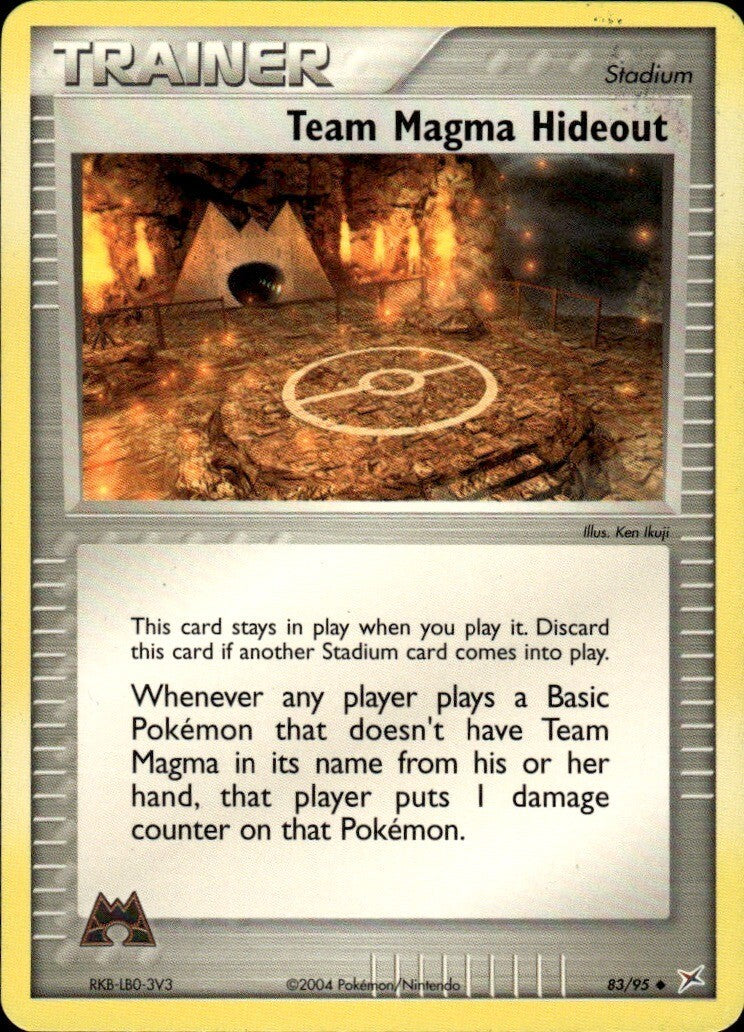 Team Magma Hideout Uncommon Team Magma vs Team Aqua 83/95 NM
