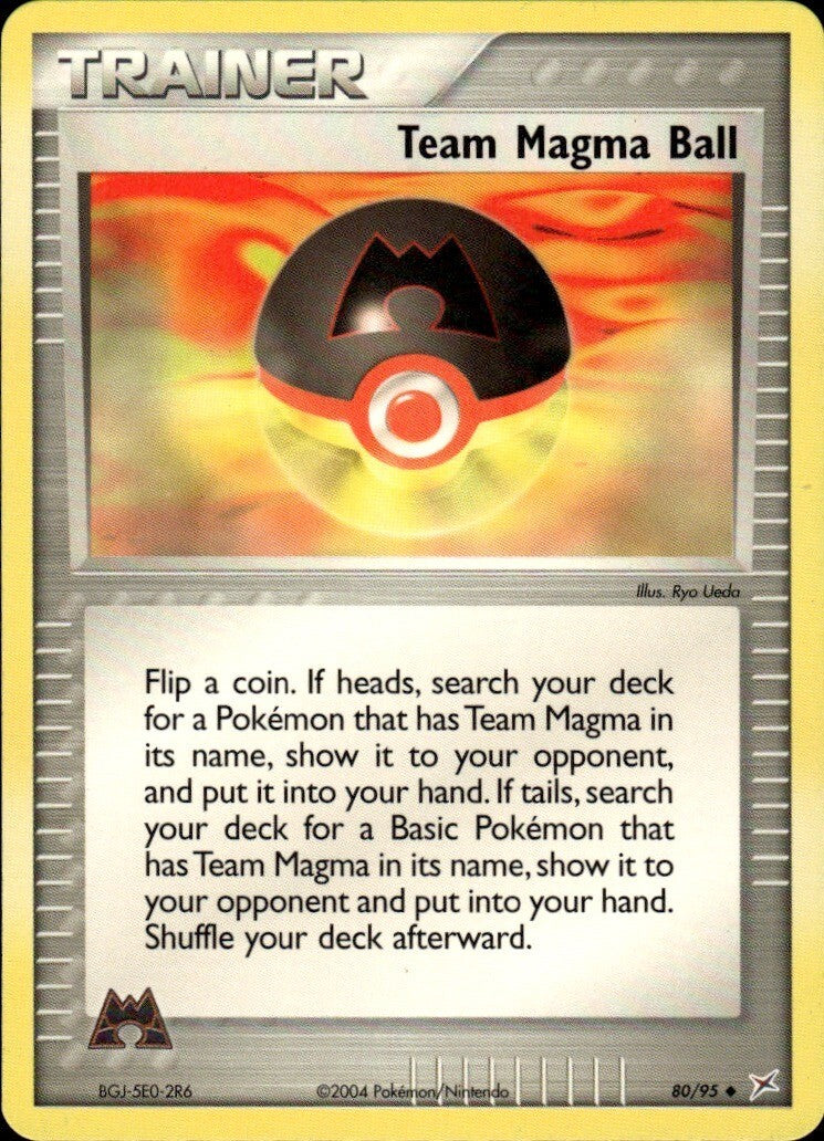 Team Magma Ball Uncommon Team Magma vs Team Aqua 80/95 NM