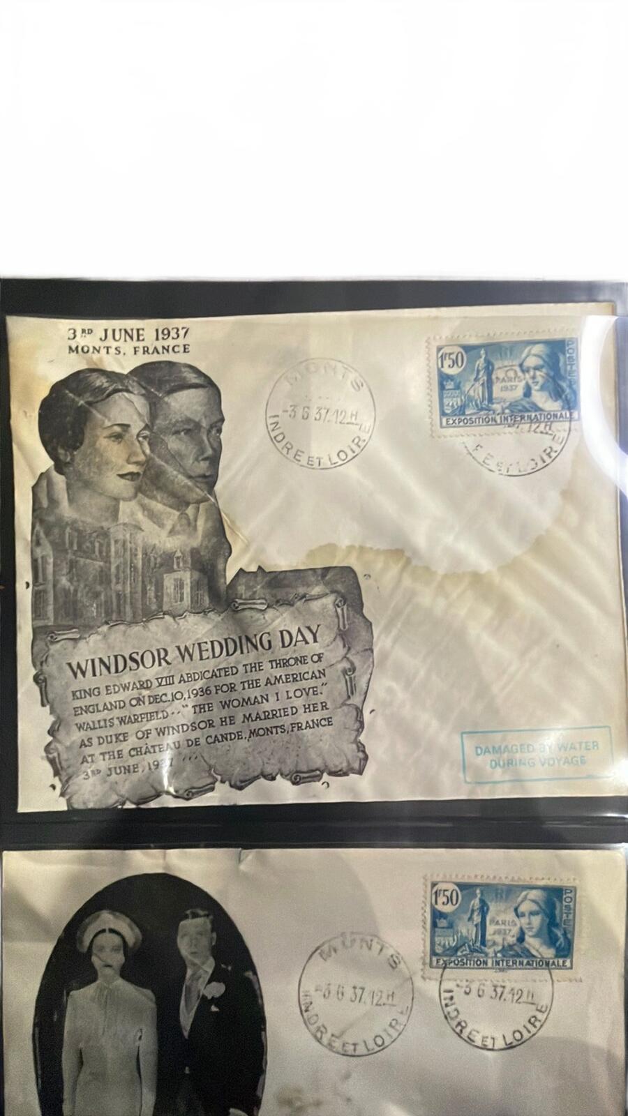 Windsor Wedding Day Commemorative 1937 Envelopes