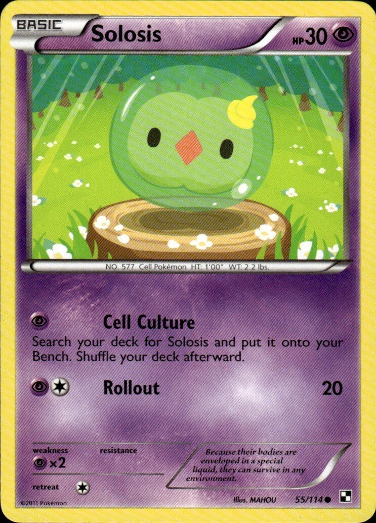 Solosis Common Black and White 55/114 NM
