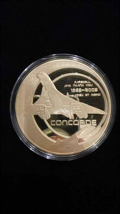 Concorde Gold plated Proof Coin 1969