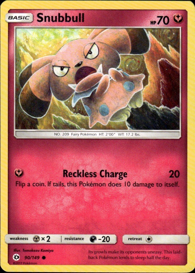 Snubbull Common SM Base Set 90/149 NM Tomokazu Komiya