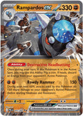 Rampardos ex Holo Double Rare ME05: Pitch Black 045/084 - PACK FRESH