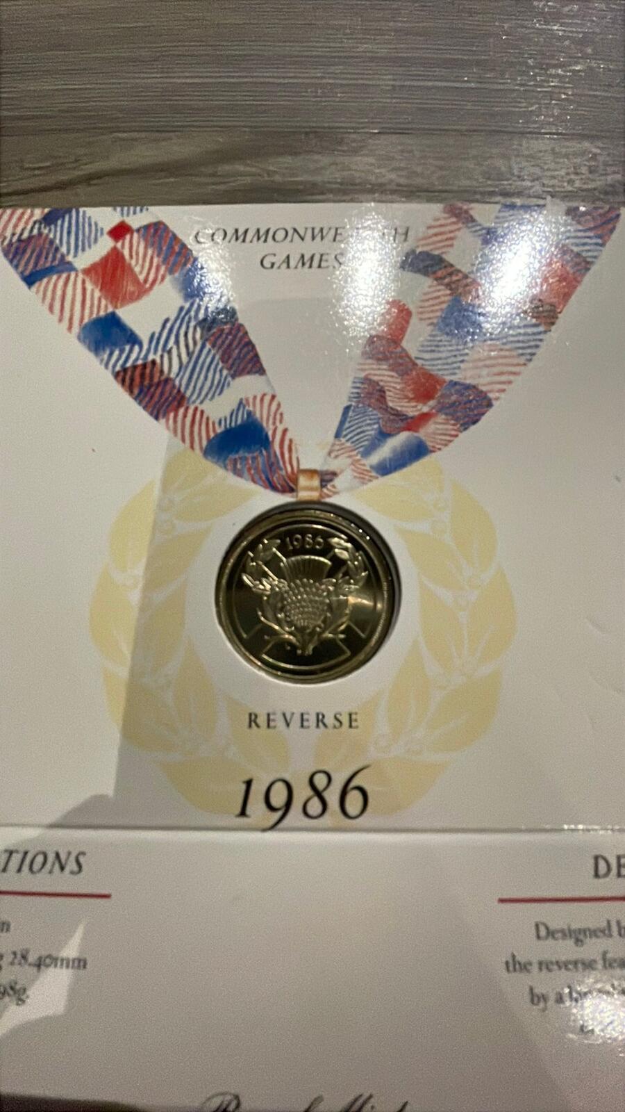 Royal Mint 1986 Commonwealth Games Two Pound Coin