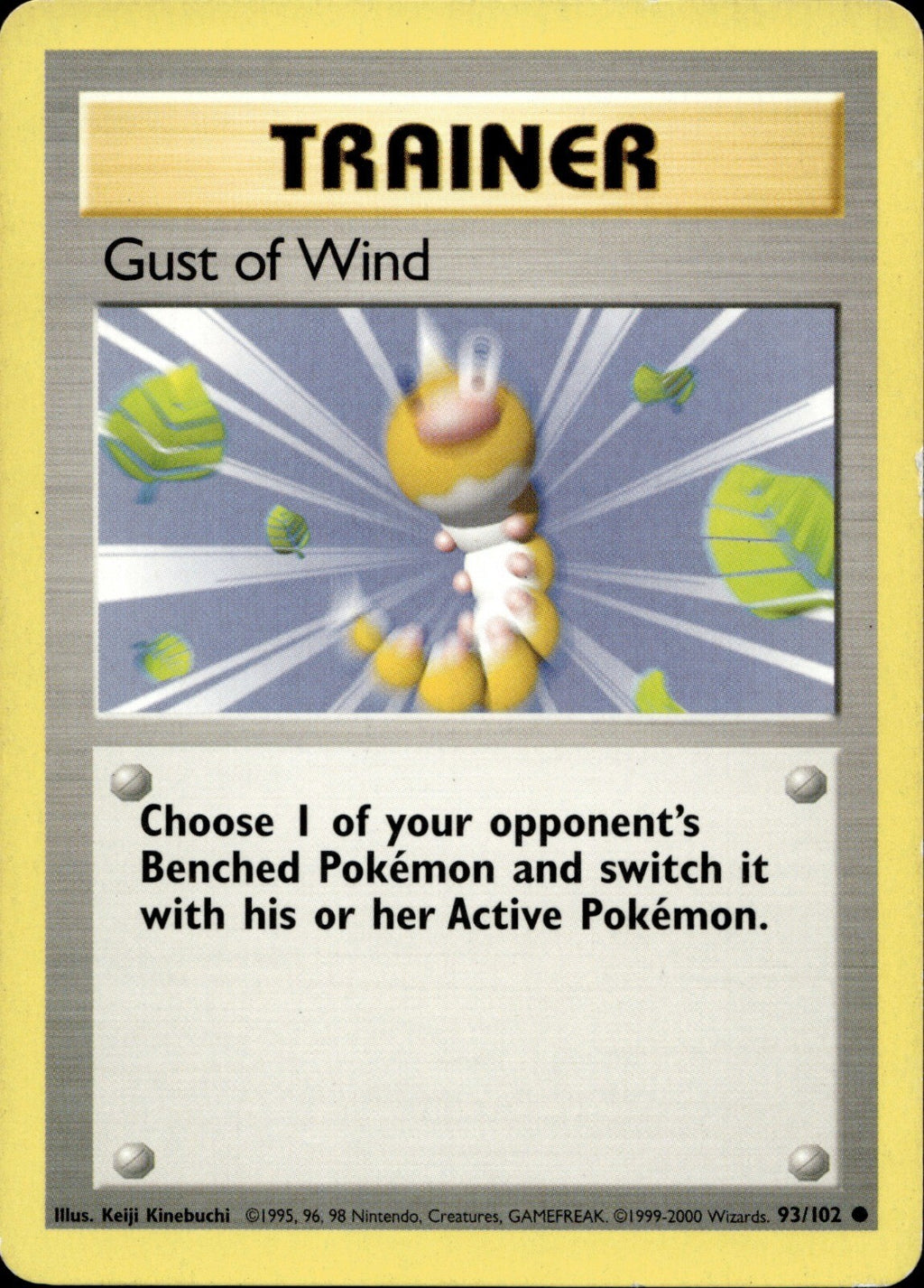 Gust of Wind Common Base Set 093/102 NM