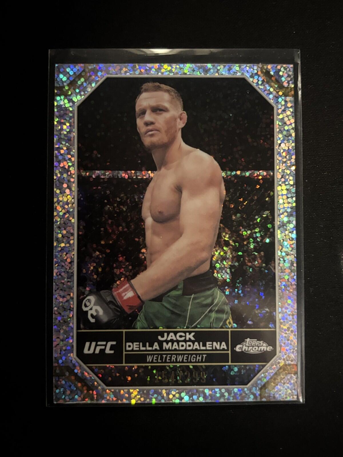 Jack Della Maddalena Speckle Topps Chrome UFC - Speckle 82 NM - 154/299