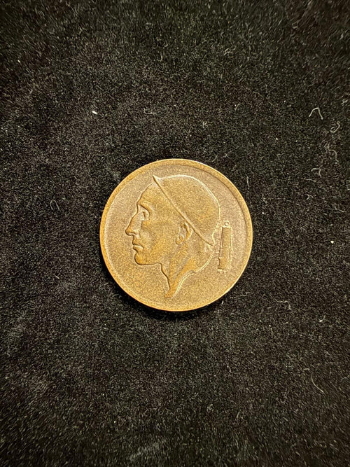 1975 Belgium 50 Centimes Copper Coin