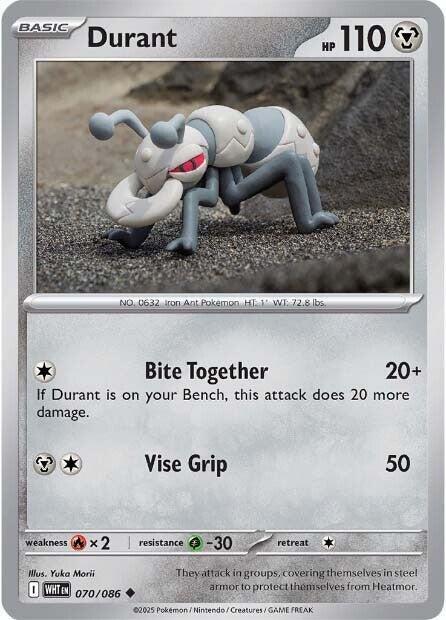 Durant Reverse Holo Uncommon - Yuka Morii Art - SV: White Flare 070/086 NM