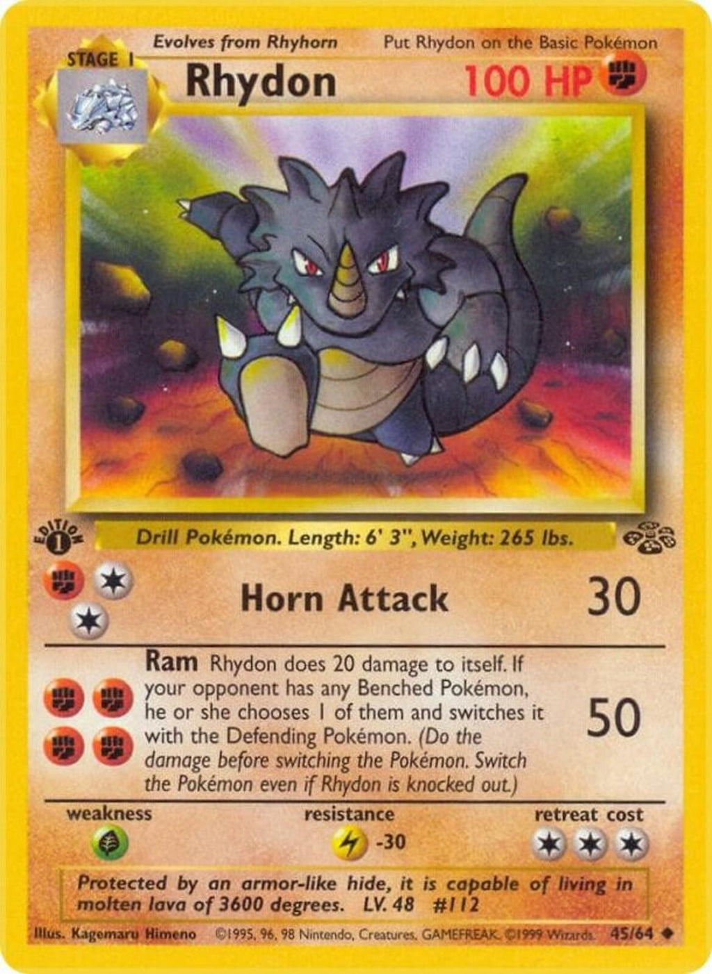 Rhydon Unlimited Uncommon Jungle 45/64 NM
