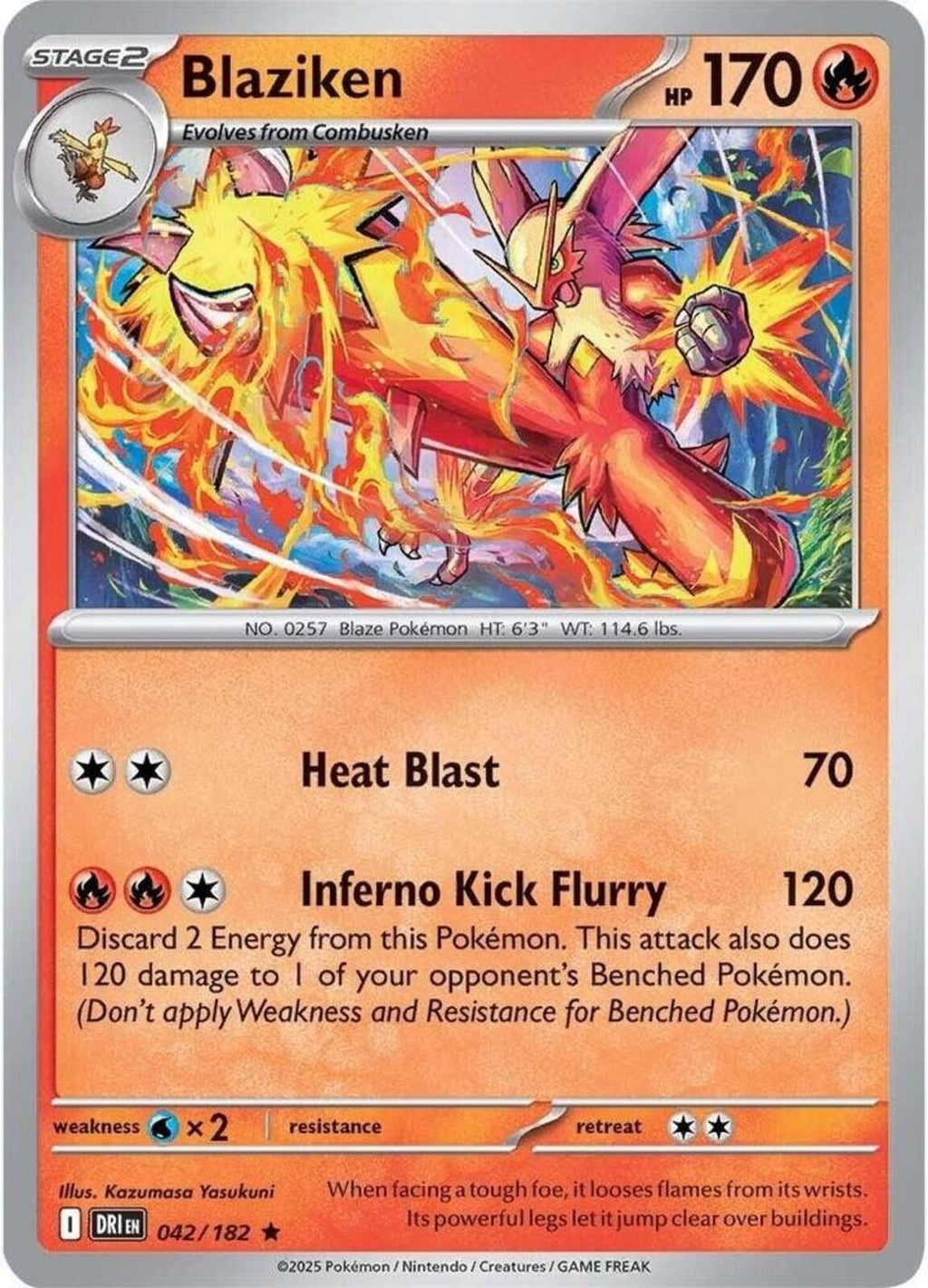 Blaziken Holo Rare SV10: Destined Rivals 042/182 NM