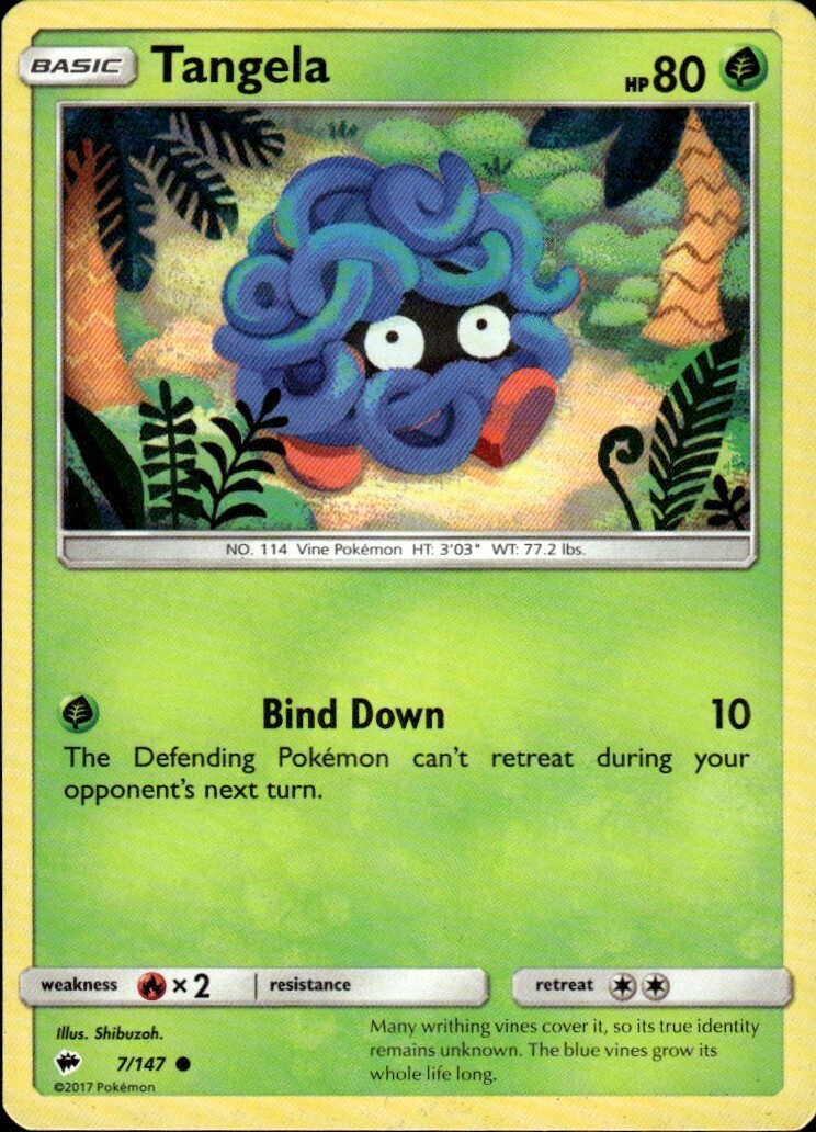 Tangela Common SM - Burning Shadows 7/147 NM