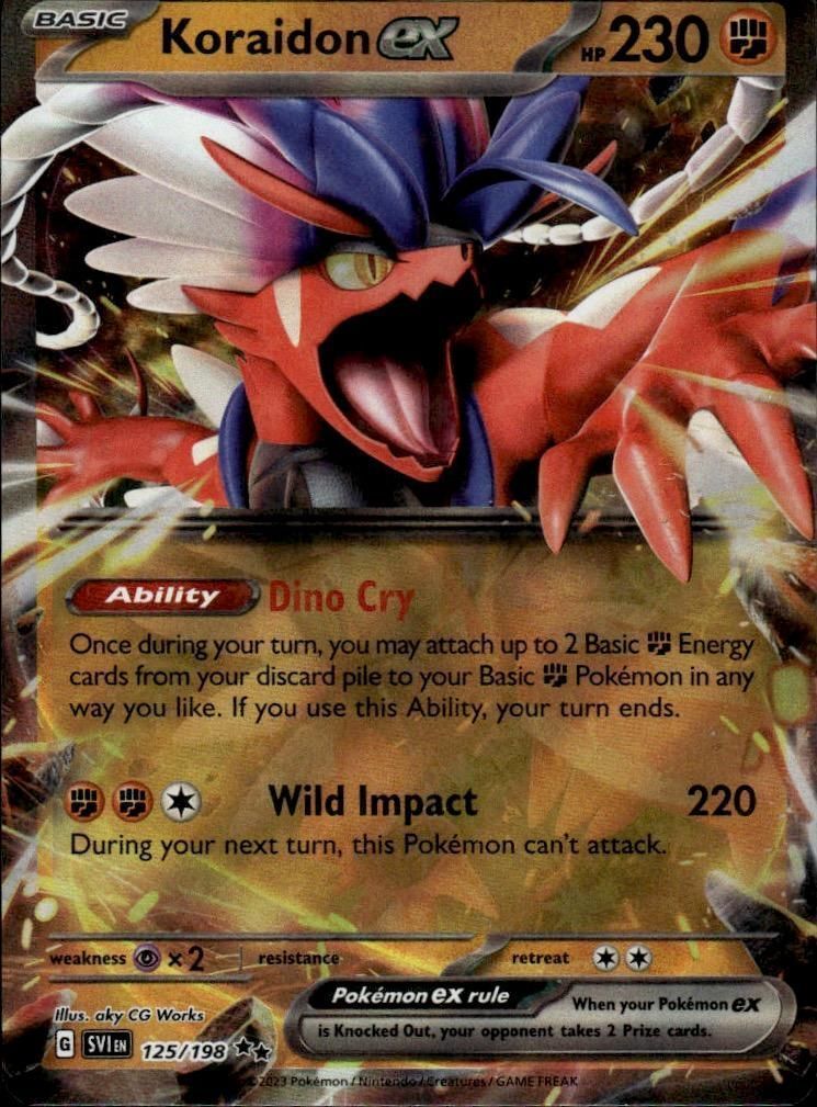Koraidon ex Holo Double Rare Prize Pack Series Cards 125/198 NM