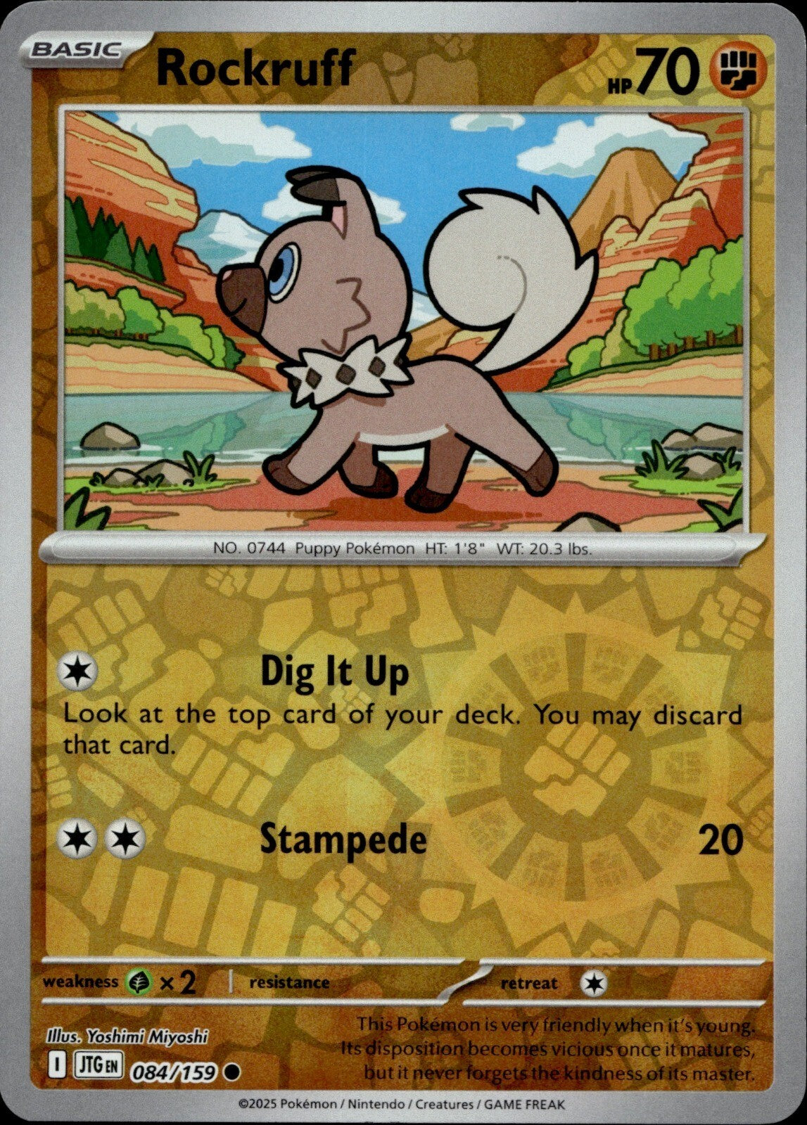 Rockruff Common SV09: Journey Together 084/159 NM