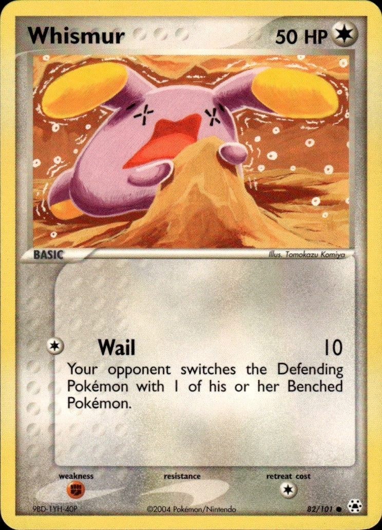 Whismur Common Hidden Legends 82/101 NM