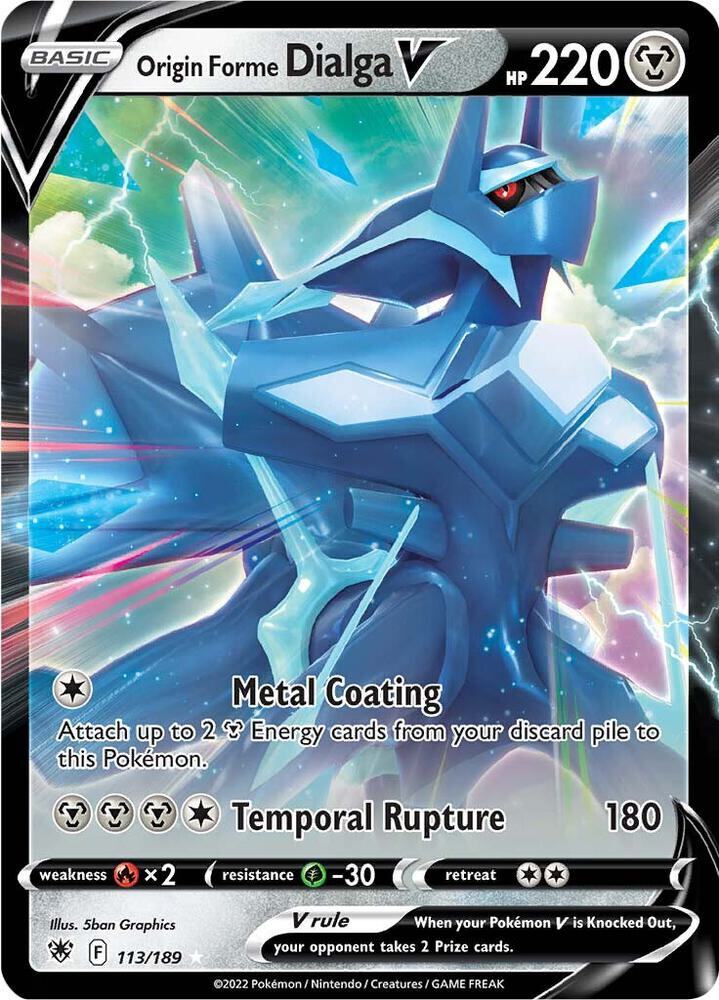 Origin Forme Dialga V Holo Ultra SWSH10: Astral Radiance 113/189 - PACK FRESH