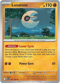Lunatone Reverse Holo Rare ME01: Mega Evolution 074/132 NM