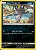 Alolan Meowth Common SM - Lost Thunder 118/214 NM