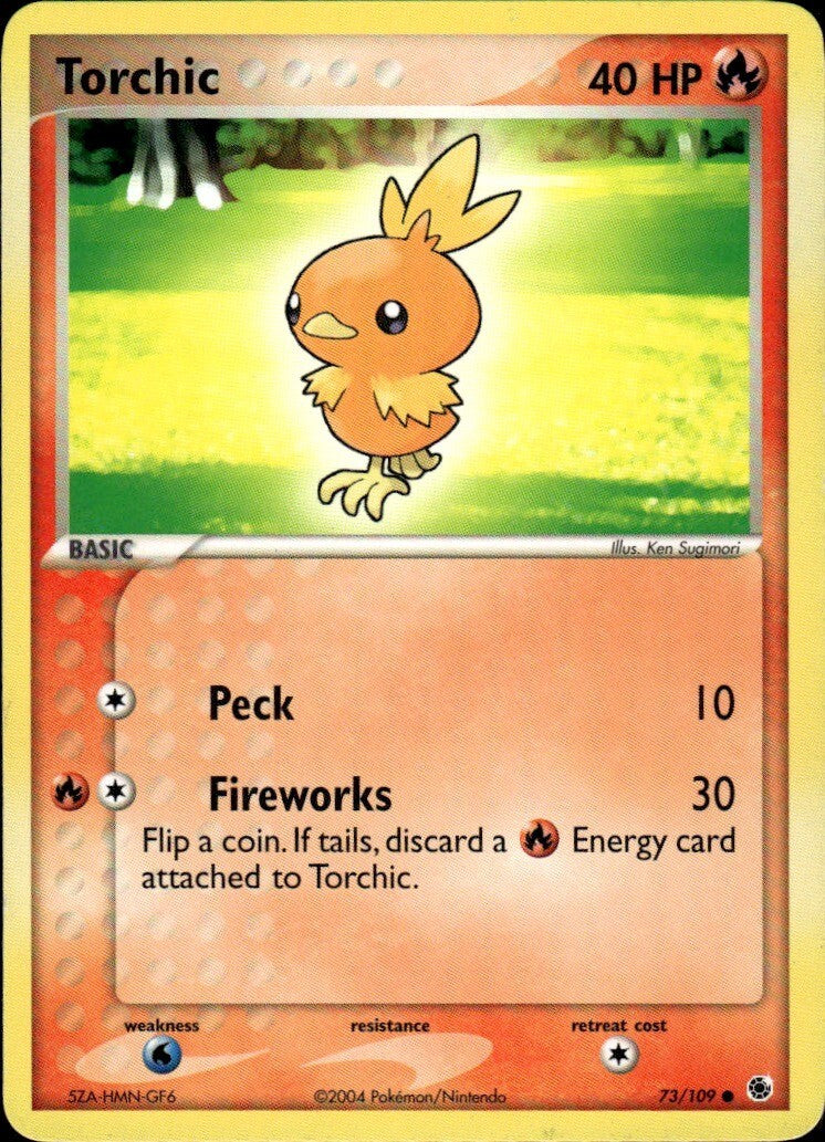 Torchic - Common Ruby and Sapphire 73/109 NM
