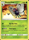 Butterfree Rare SM - Burning Shadows 3/147 NM