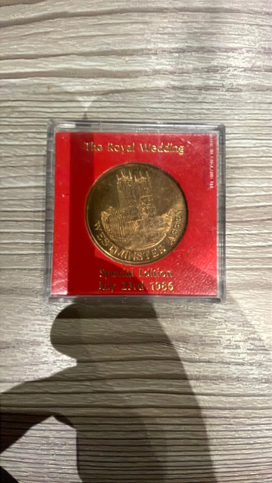 The Royal Wedding Special Edition July 23rd 1986 Commemorative Coin