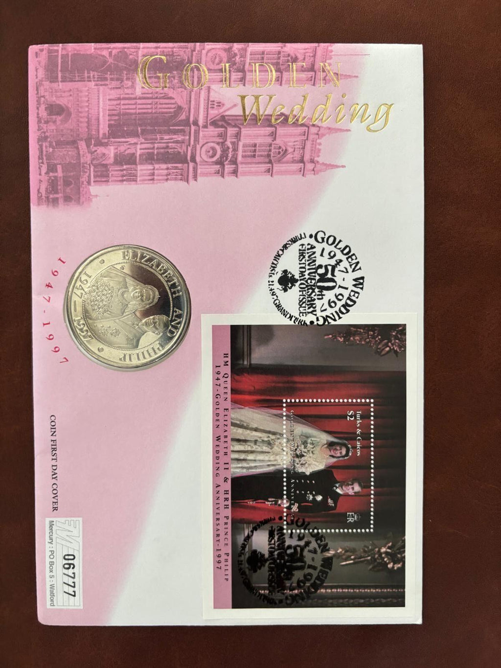 Golden Wedding Commemorative Coin and Stamp Set 1947-1997