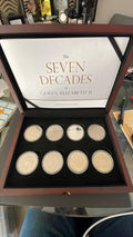The Seven Decades of Queen Elizabeth II Silver Coin Set 2022