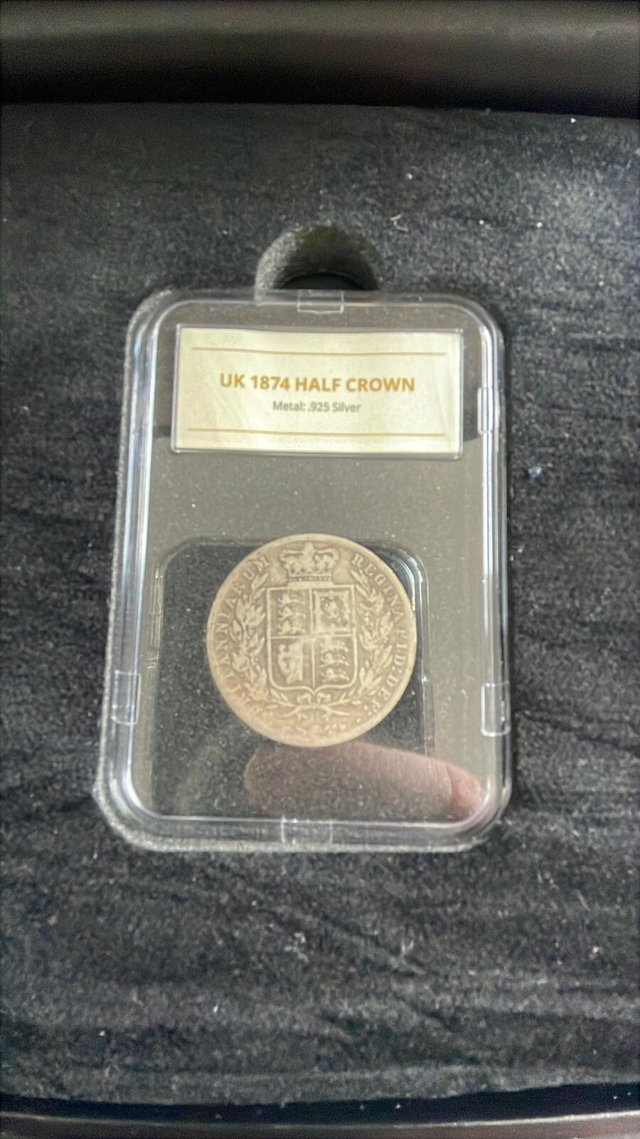 The Winston Churchill Half Crown Pair UK Silver Coins 1874 and 1965
