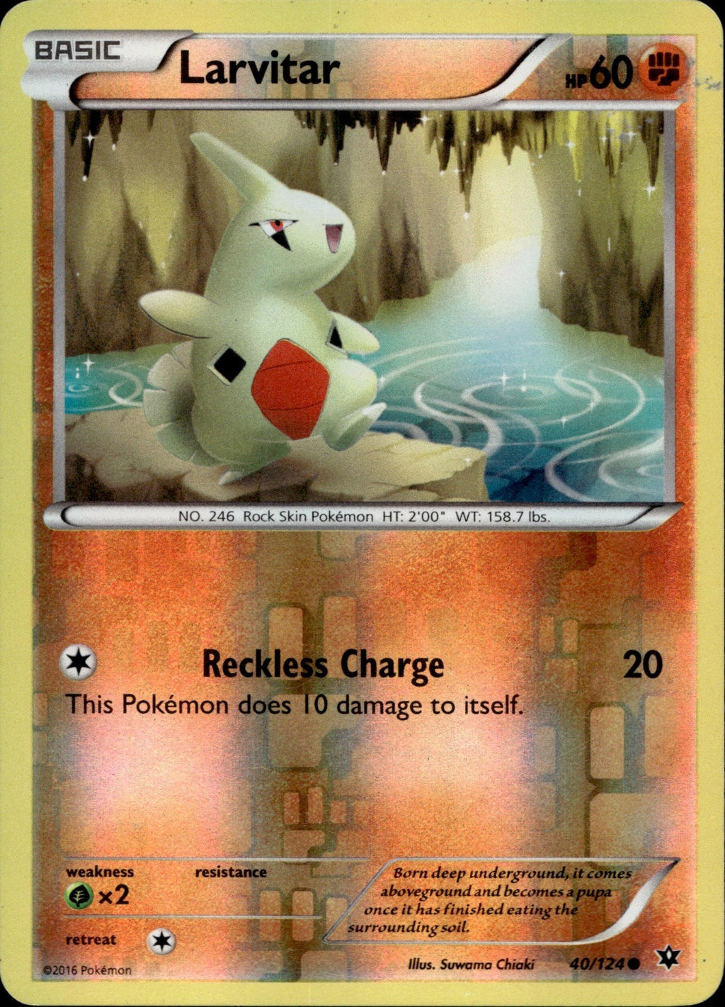 Larvitar (40) Common XY - Fates Collide 40/124 NM