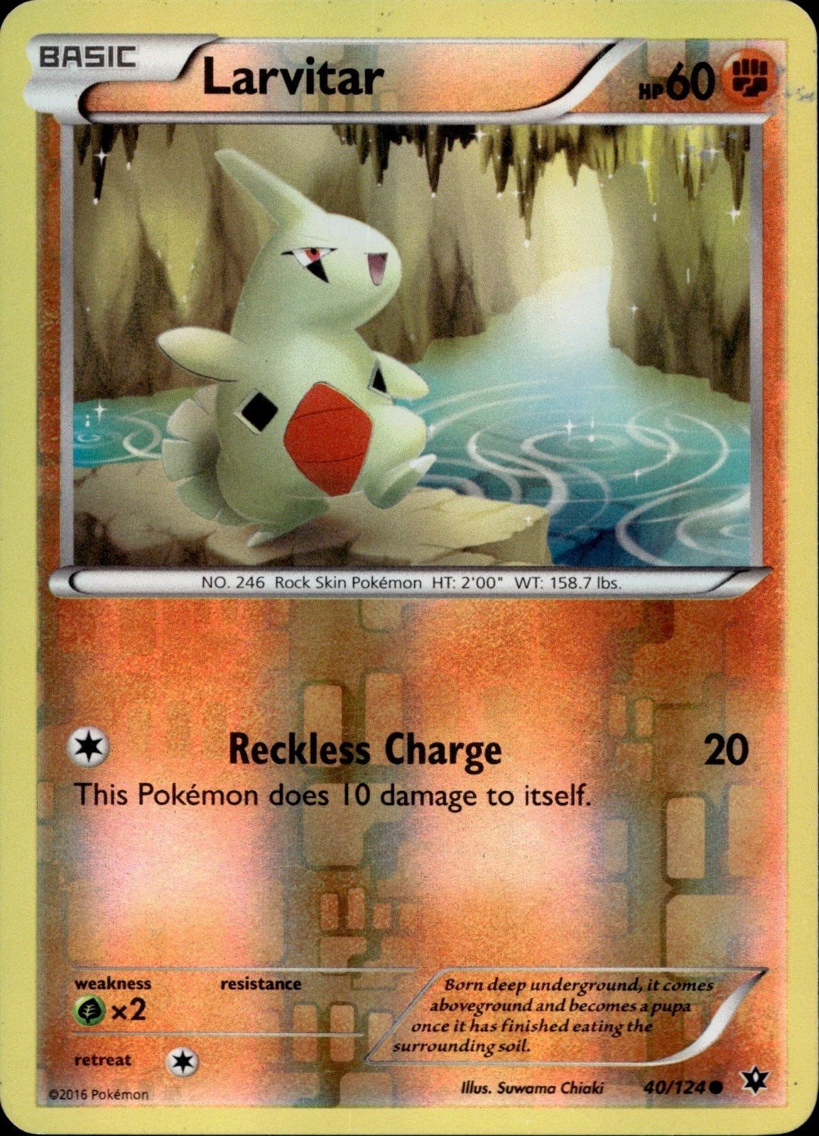 Larvitar (40) Common XY - Fates Collide 40/124 NM