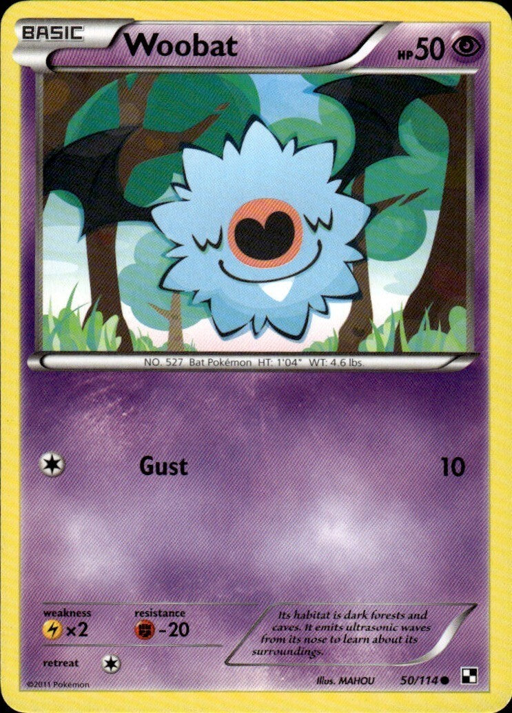 Woobat Common Black and White 50/114 NM