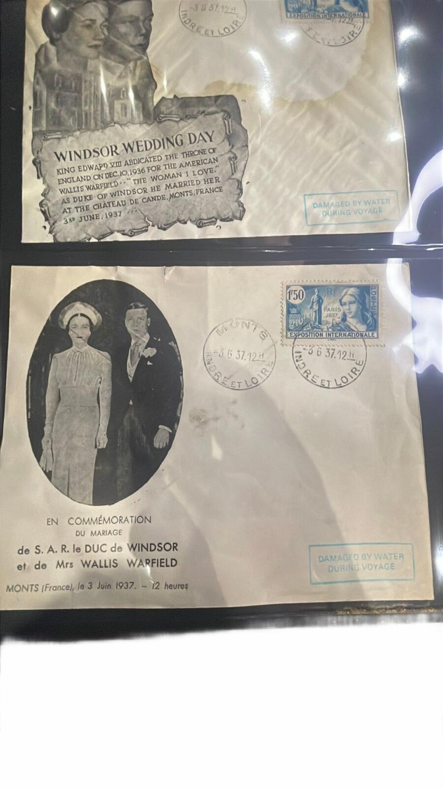 Windsor Wedding Day Commemorative 1937 Envelopes