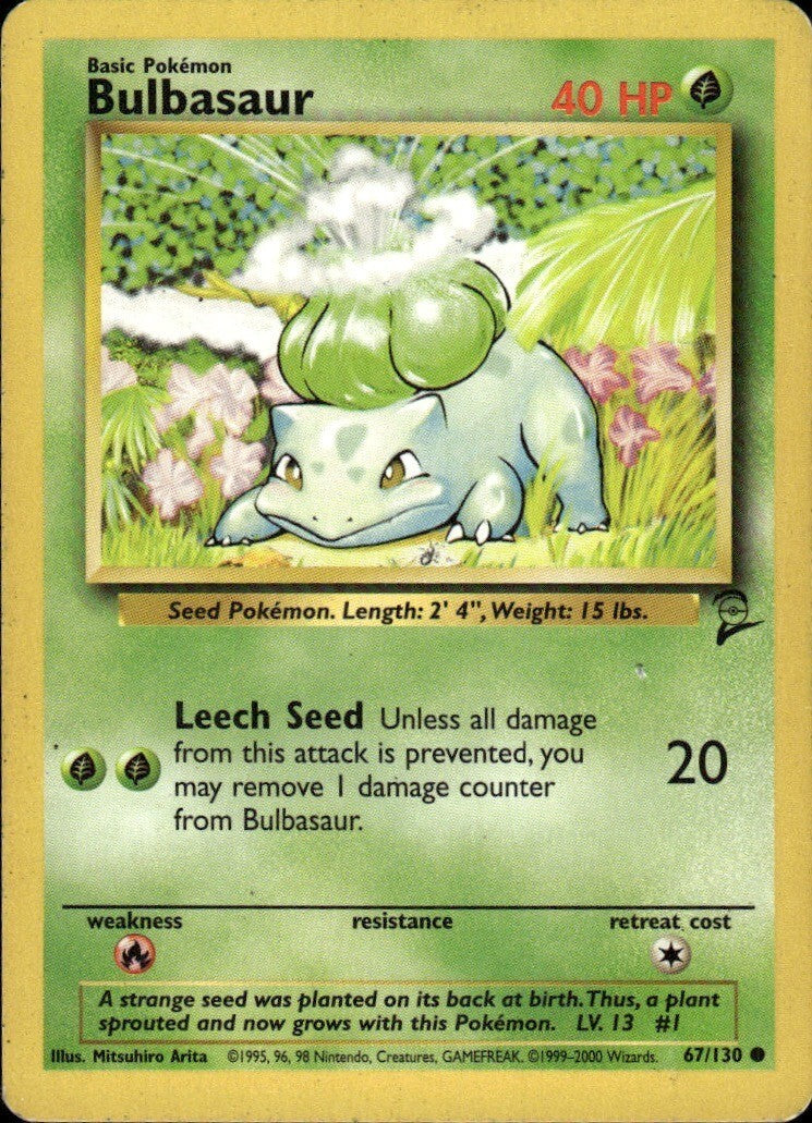 Bulbasaur Common Base Set 2 067/130 NM