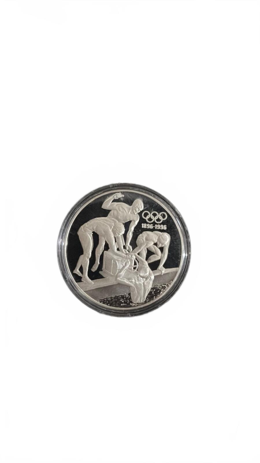 1993 Australian Proof Silver 20 Dollar Olympic Relay Swimmers Coin