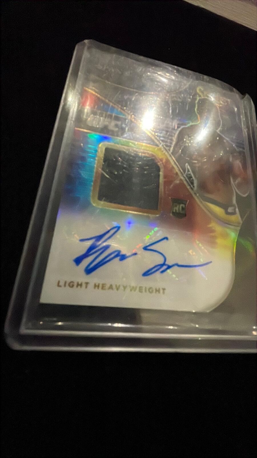 Panini 2021 Ryan Spann UFC Autographed Memorabilia Rookie Card