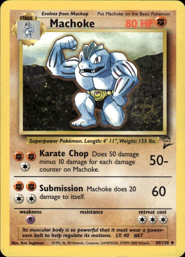 Machoke Uncommon Base Set 2 049/130 NM