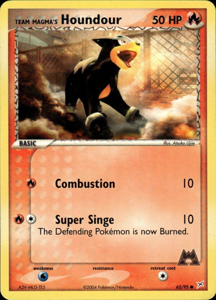 Team Magma's Houndour Common Team Magma vs Team Aqua 62/95 NM