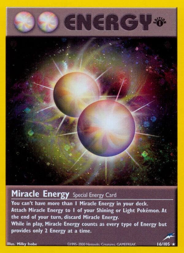 Miracle Energy Unlimited Holo Holo Rare Neo Destiny 016/105 HP