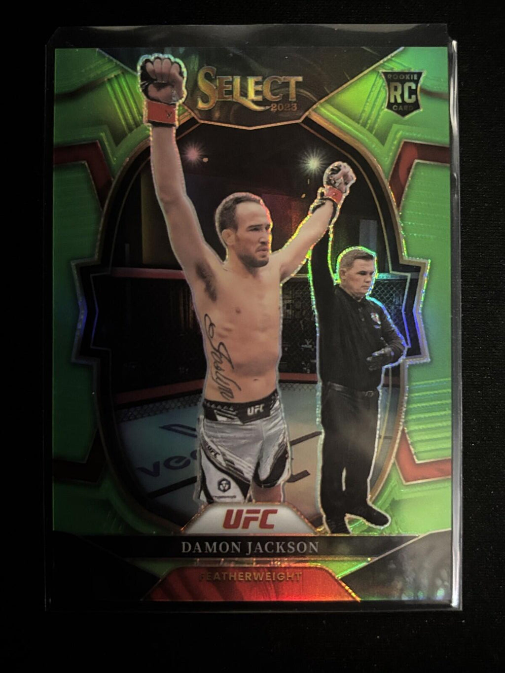 Damon Jackson Neon Green Prizms Panini Select UFC - Neon Green Prizms 32 NM - 20