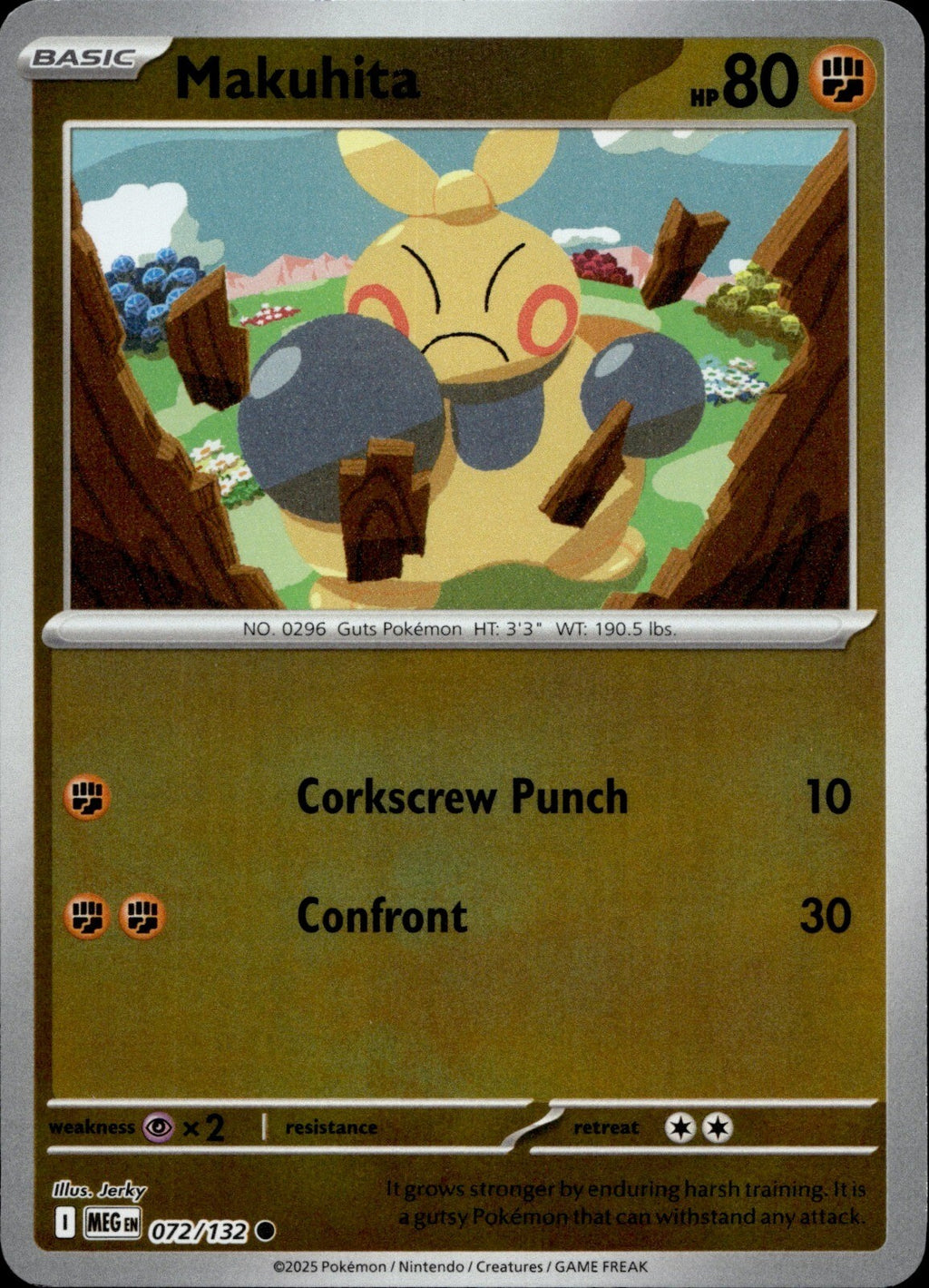 Makuhita Common ME01: Mega Evolution 072/132 NM