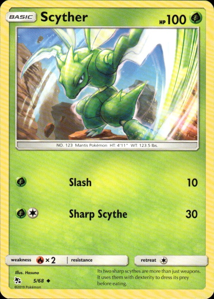 Scyther Uncommon Hidden Fates 5/68 NM