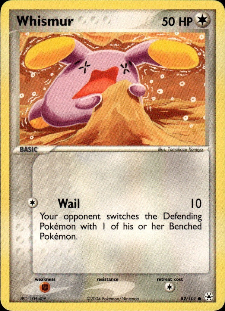 Whismur Common Hidden Legends 82/101 NM
