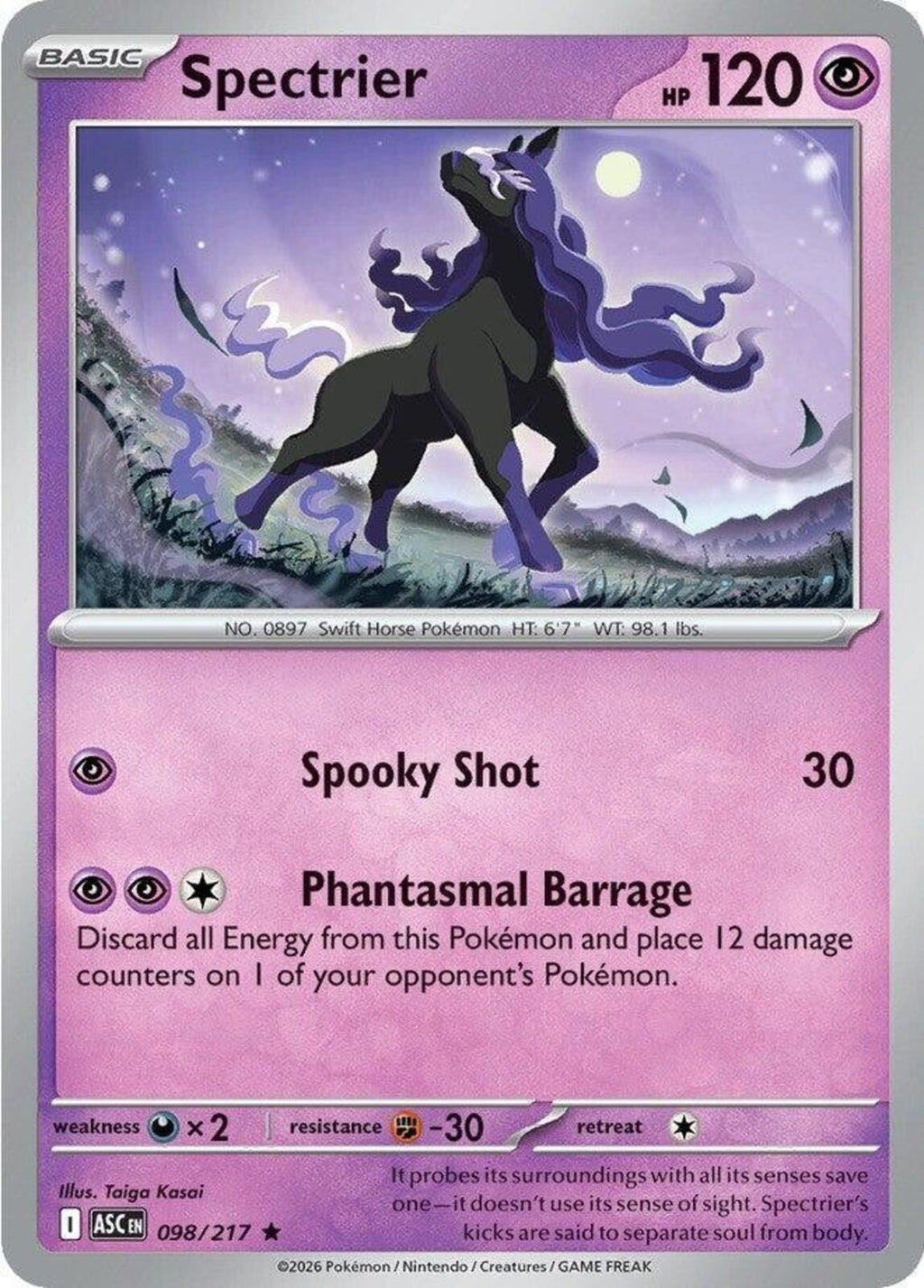 Spectrier Holo Rare ME: Ascended Heroes 098/217 NM