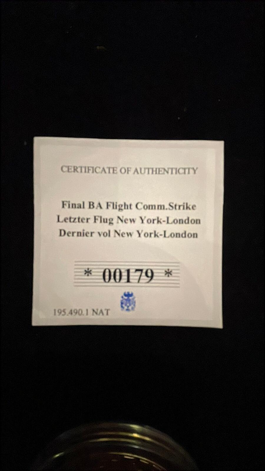 Proof Copper Gold-Plated Concorde Commemorative Coin 2020