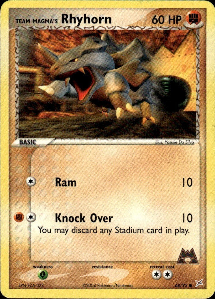 Team Magma's Rhyhorn - Common Team Magma vs Team Aqua 68/95 NM