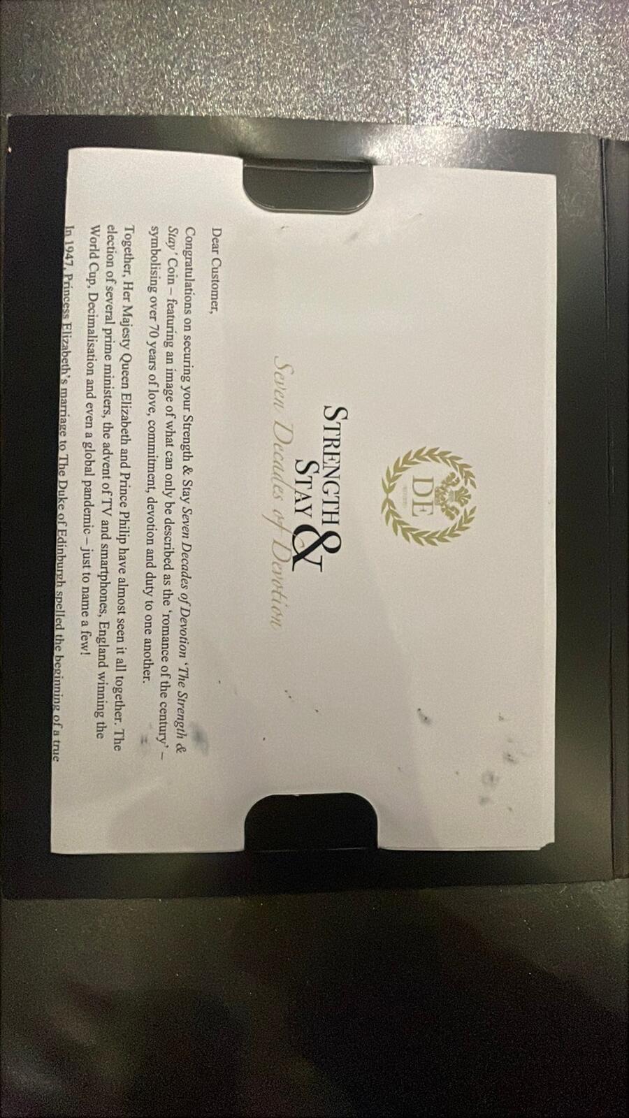 Strength & Stay Seven Decades of Devotion Proof Coin Set 2021 London Mint