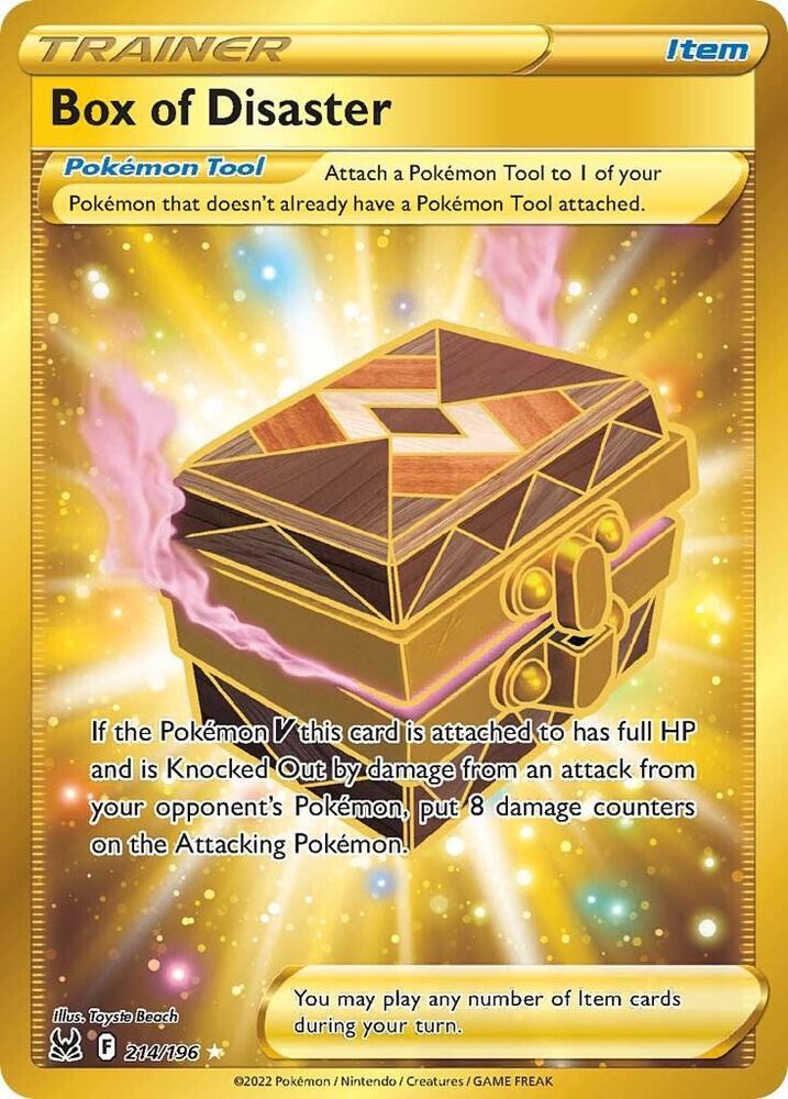 Box of Disaster (Secret) Holo Rare SWSH11: Lost Origin 214/196 - PACK FRESH