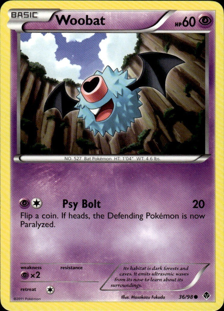Woobat Common Emerging Powers 36/98 NM