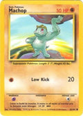 Machop Common Base Set 052/102 - Superb Condition