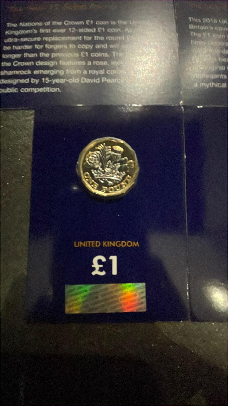 2016 UK £1 Coins The New 12-Sided Pound & The Last Round Pound